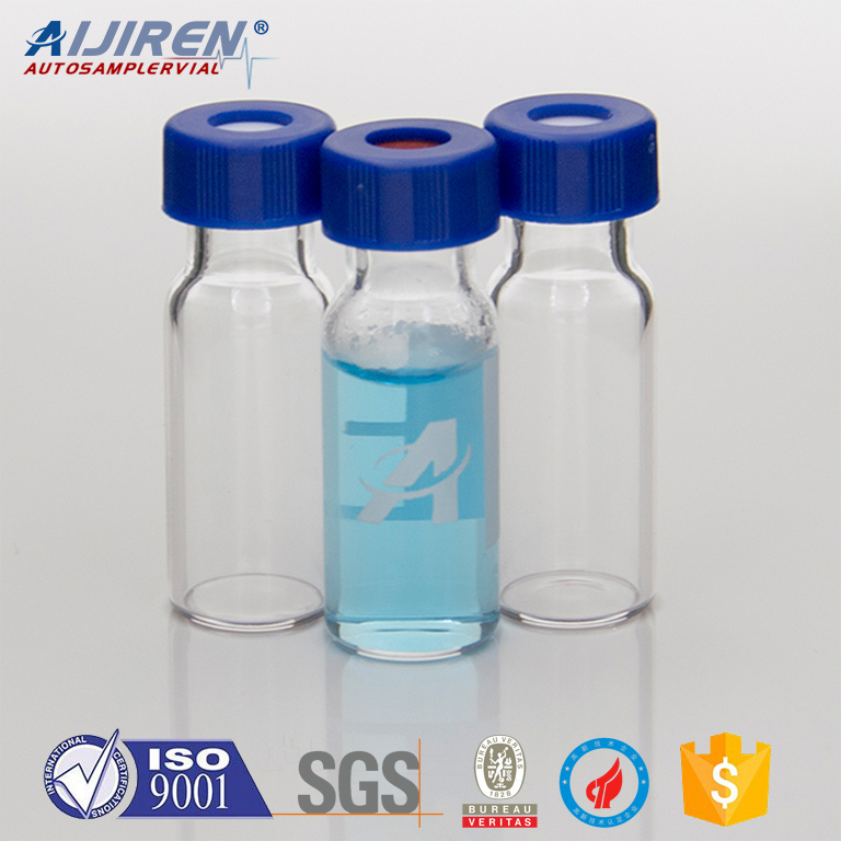 <Iso9001 9mm chromatography vials with patch for HPLC